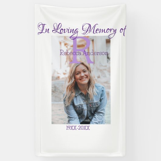 In de liefdevolle herinnering van herinnering houd spandoek (Verticaal)