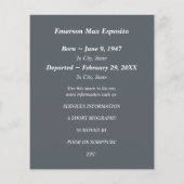 in de liefhebbende begrafenisdienst van het geheug (Achterkant)