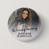 In de liefhebbende knoop van de geheugenfoto ronde button 5,7 cm (Voorkant)