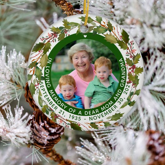 In de liefhebbende Memory Moeder Grandma Memorial  Keramisch Ornament