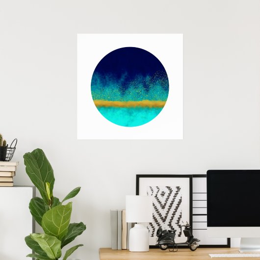 In de lijst (Zen Circle) Poster (Thuiskantoor)