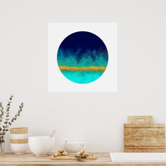 In de lijst (Zen Circle) Poster (Keuken)