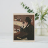 In de Loge Mary Cassatt Briefkaart (Staand voorkant)