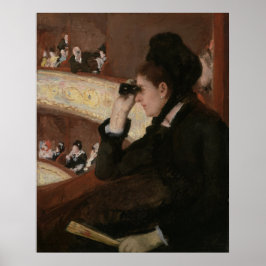 In de Loge van Mary Cassatt Poster
