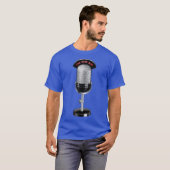 in de lucht met radiohost en podcasting t-shirt (Voorkant volledig)