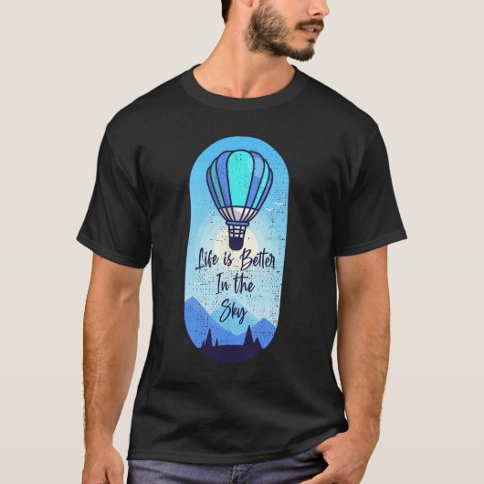 In de luchtballon van Sky Hot Air T-shirt (Voorkant)