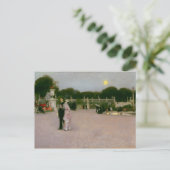 In de Luxemburgse tuinen 1879 John Singer Sargent Briefkaart (Staand voorkant)