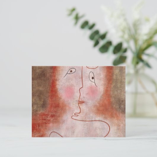 In de Magic Mirror door Paul Klee Briefkaart (Staand voorkant)