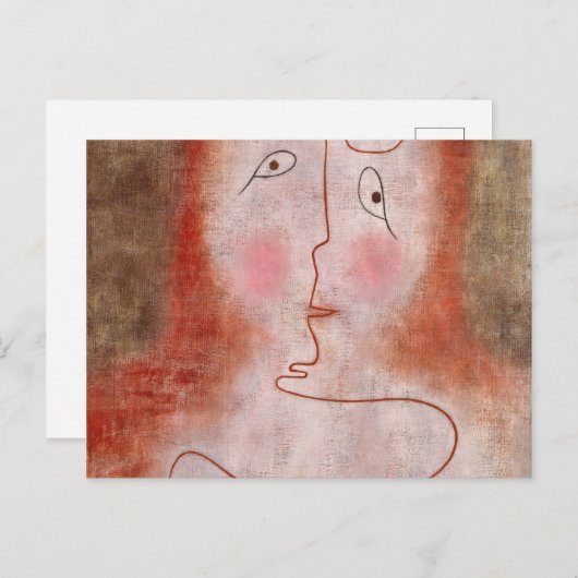 In de Magic Mirror door Paul Klee Briefkaart (Voorkant / Achterkant)