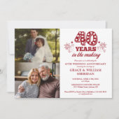In de making 40th Wedding Jubileum 2 Foto Kaart (Voorkant)