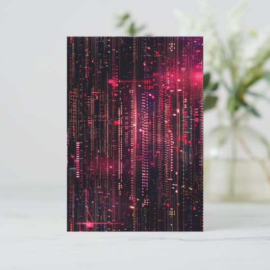 In de matrix bedankkaart (Staand voorkant)