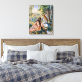 In de Meadow, Pierre-Auguste Renoir Canvas Afdruk (Insitu (Slaapkamer))