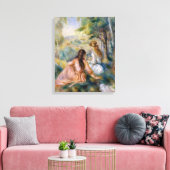 In de Meadow, Pierre-Auguste Renoir Canvas Afdruk (Insitu (Woonkamer))