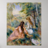 In de Meadow, Pierre-Auguste Renoir Poster (Voorkant)
