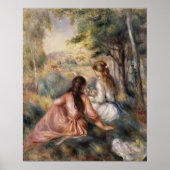 In de Meadow ~ Pierre-Auguste Renoir Poster (Voorkant)