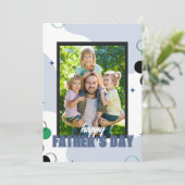 In de minderheid maar geliefd foto Vaderdag Feestdagenkaart (Staand voorkant)