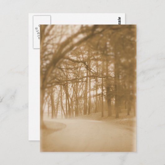 In de mist - Briefkaart (Voorkant / Achterkant)