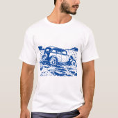 In de modder geplakt - Deep Blue T-shirt (Voorkant)