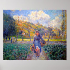 In de moestuin Camille Pissarro 1881 Poster