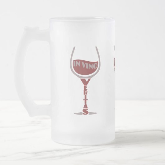 In de mok van Vino Veritas - kies stijl en kleur (Links)