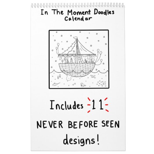 In de Moment van de Agenda van Doodles Kalender (Hoes)