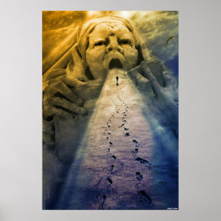 In de mond van de Giant Poster