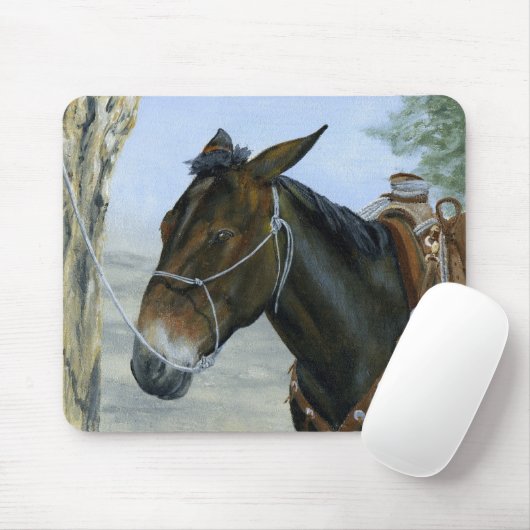 in de mousepad muismat (Met muis)