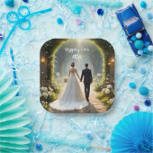 In de mystiek: de reis van de Pas getrouwd Papieren Bordje (Feest)