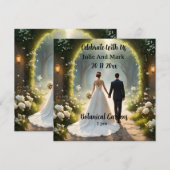 In de mystiek: de reis van de Pas getrouwd Save The Date (Voorkant / Achterkant)