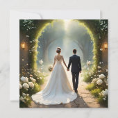 In de mystiek: de reis van de Pas getrouwd Save The Date (Achterkant)