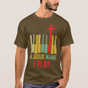 In de naam Jesuss speel ik Actieve Muziek Vintage T-shirt