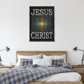 In de naam Jezus Christus Canvas Print (Insitu (Slaapkamer))