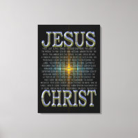 In de naam Jezus Christus Canvas Print