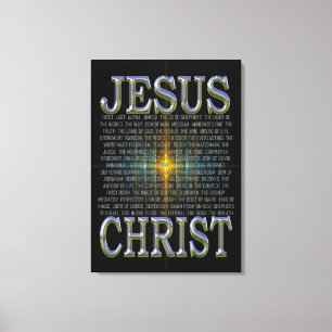 In de naam Jezus Christus Canvas Print