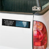 IN DE NAAM VAN JESUS CHRIST BUMPERSTICKER (Op Truck)