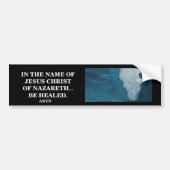 IN DE NAAM VAN JESUS CHRIST BUMPERSTICKER (Voorkant)