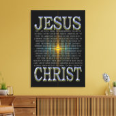 In de naam van Jezus Christus Canvas Afdruk (Insitu (Woonkamer))