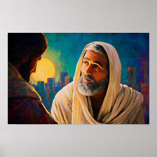 In de nacht met Christus: Sint Nicodemus Poster