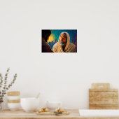 In de nacht met Christus: Sint Nicodemus Poster (Keuken)