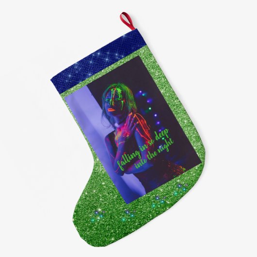 In de nacht van de kerstaking grote kerstsok (Achterkant (Hangend))