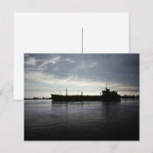 In de nacht zeilen briefkaart (Voorkant / Achterkant)