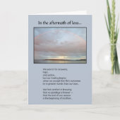 In de nasleep van verlies... kaart (Voorkant)