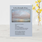 In de nasleep van verlies... kaart (Gele Bloem)
