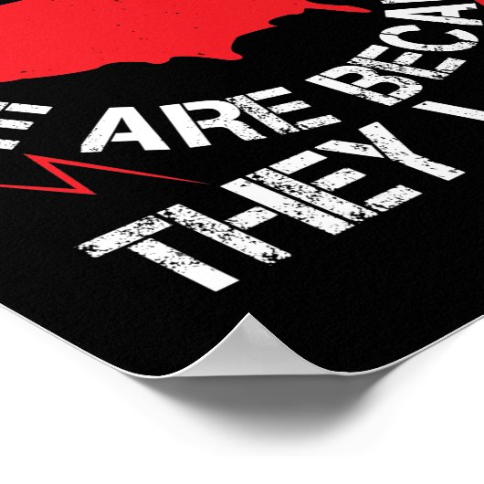 In de nasleep zijn we omdat ze poster (Hoek)