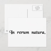 In de natuur van dingen. briefkaart (Voorkant / Achterkant)