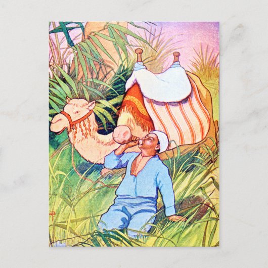 In de oase briefkaart (Voorkant)