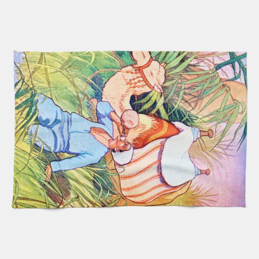 In de oase theedoek (Horizontaal)