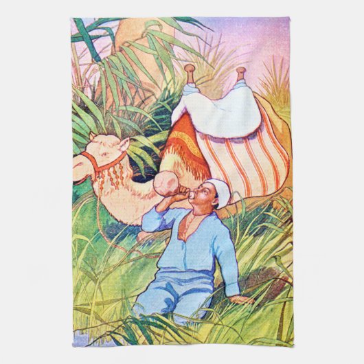 In de oase theedoek (Verticaal)