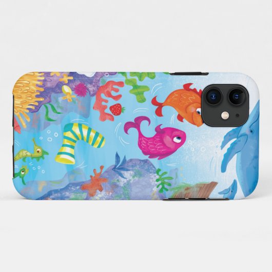 In de oceaan Case-Mate iPhone case (Achterkant (horizontaal))
