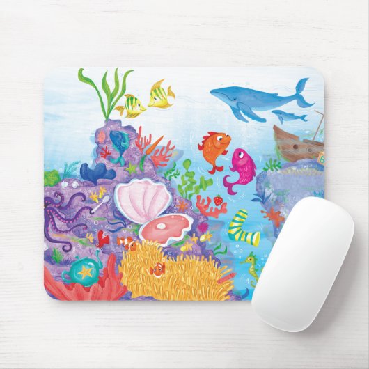 In de oceaan muismat (Met muis)